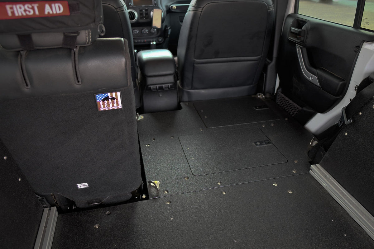 2007-18 Jeep Wrangler JK 4dr - Second Row Seat Delete Plate System