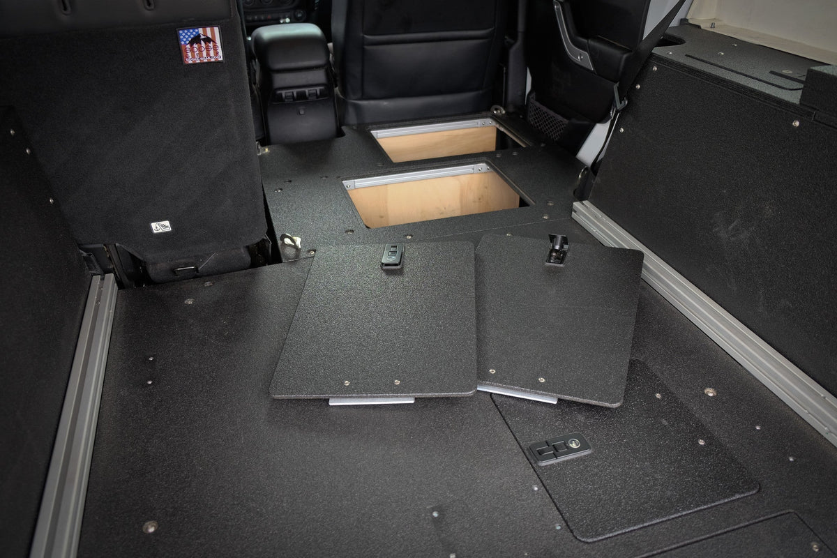 2007-18 Jeep Wrangler JK 4dr - Second Row Seat Delete Plate System