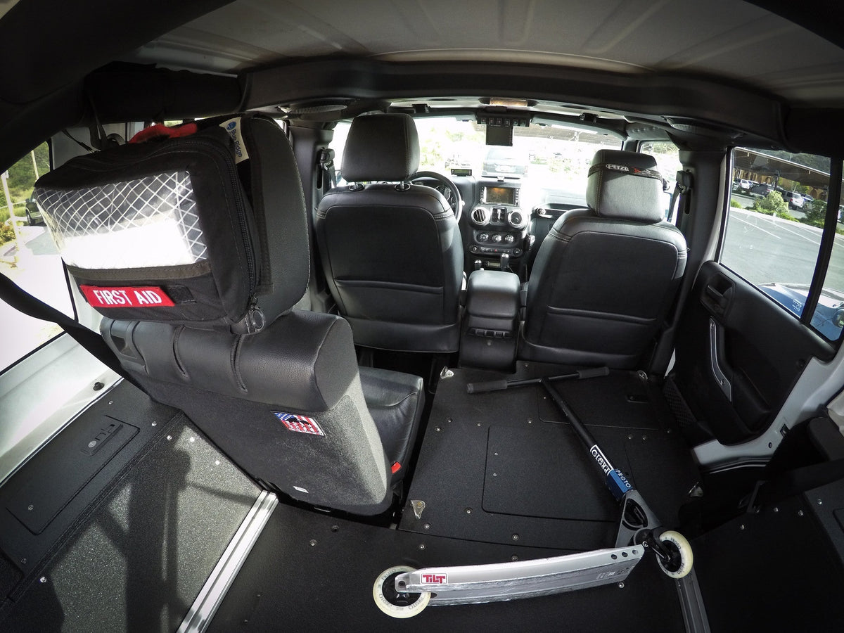 2007-18 Jeep Wrangler JK 4dr - Second Row Seat Delete Plate System
