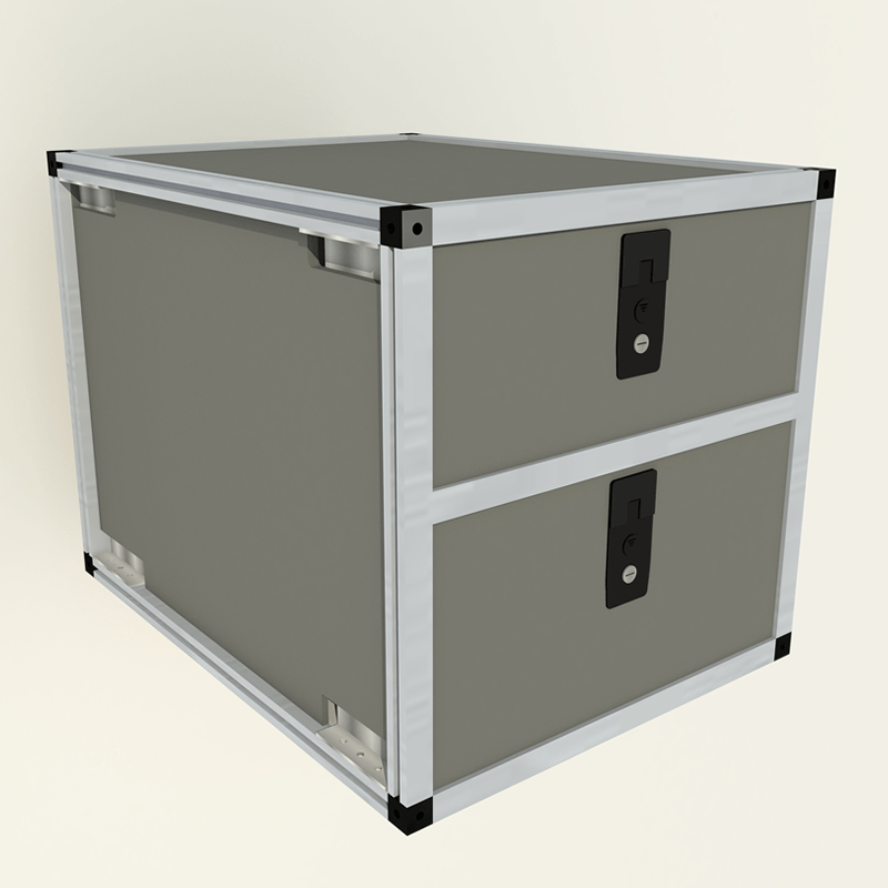 2007-18 Jeep Wrangler JK 2dr - Double Drawer Module - 22 3/16