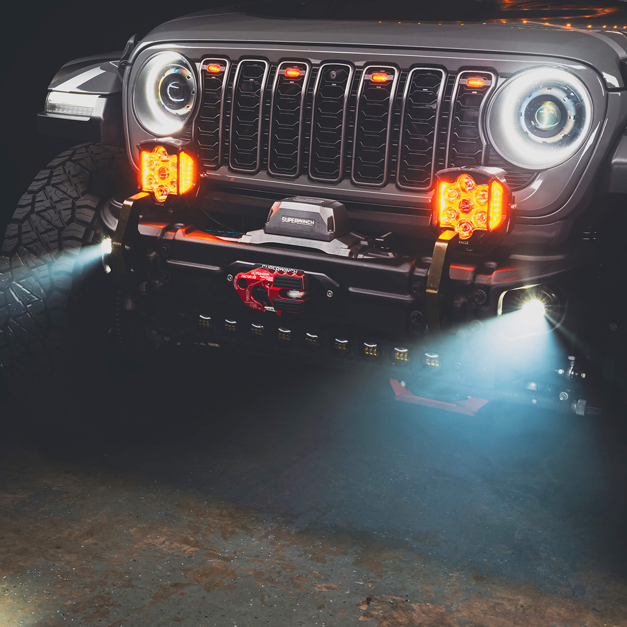 Jeep Wrangler JK 2007-2018, JL 2018-2025 & Gladiator JT 2020-2025, ORACLE Lighting Lensless LED Fog Lights, 20W, view 6