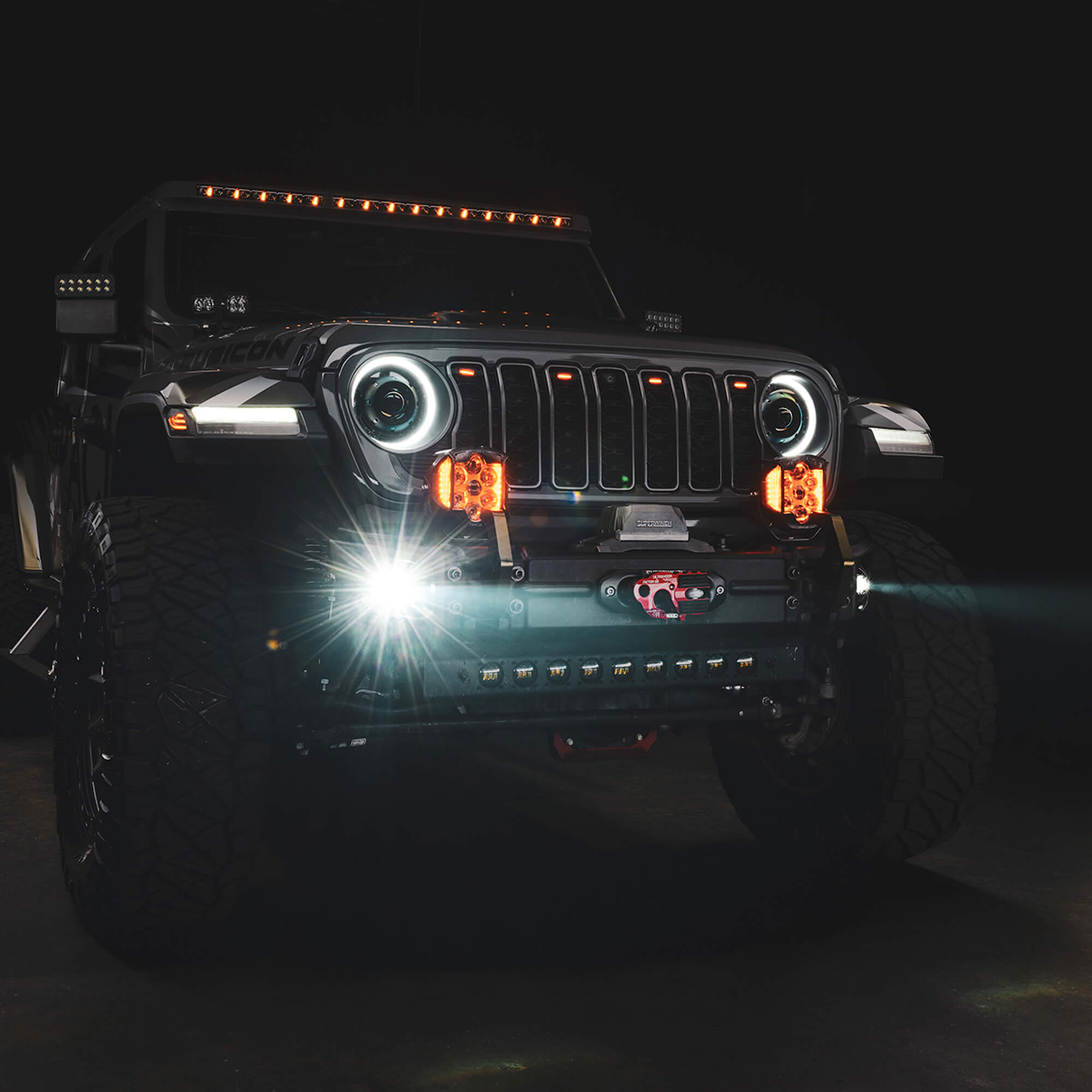 Jeep Wrangler JK 2007-2018, JL 2018-2025 & Gladiator JT 2020-2025, ORACLE Lighting Lensless LED Fog Lights, 20W, view 7