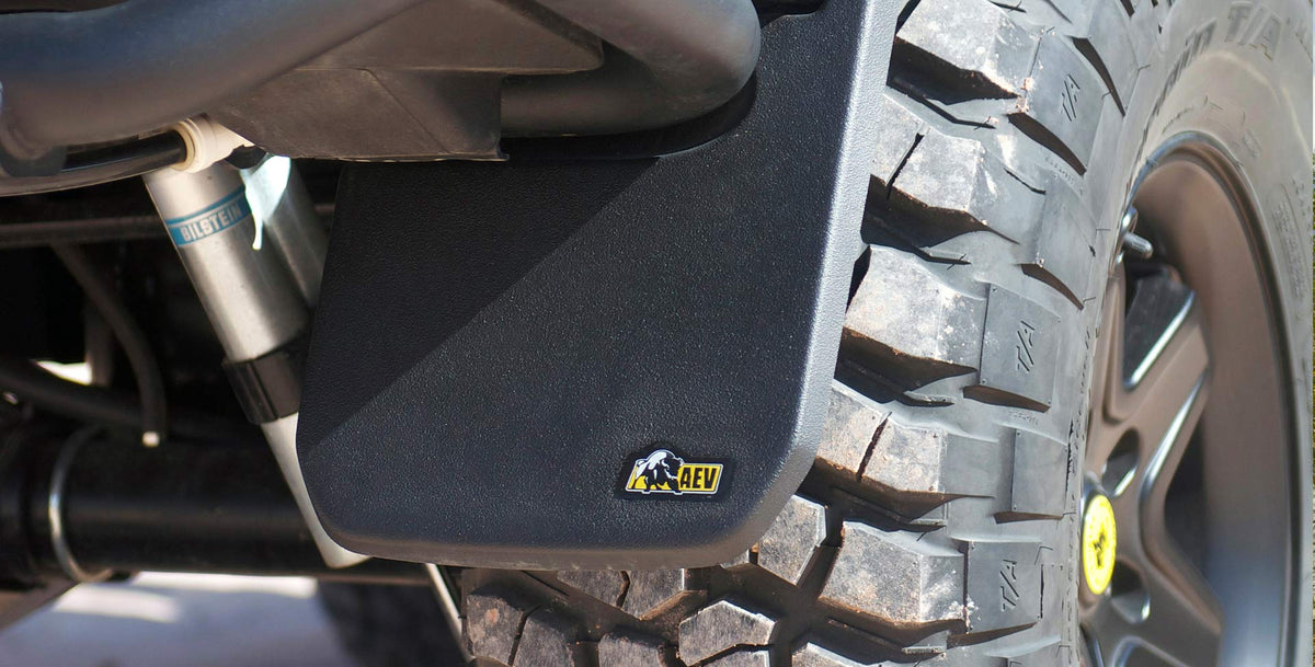 Jeep Wrangler JK 2007-2018, AEV Rear Bumper Splash Guards, view 3