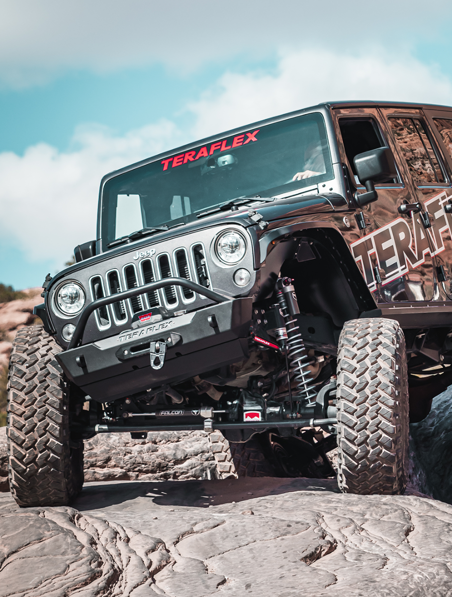 Jeep Wrangler JK 2007-2018, TeraFlex 70in Tera60 HD Front Axle with Locking Hub, Coilover Brackets, 4-6in Lift, view 2