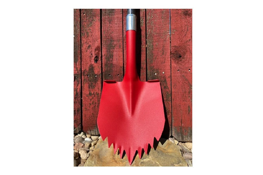 Krazy Beaver Tools Shovel - Textured Red Head - Black Handle