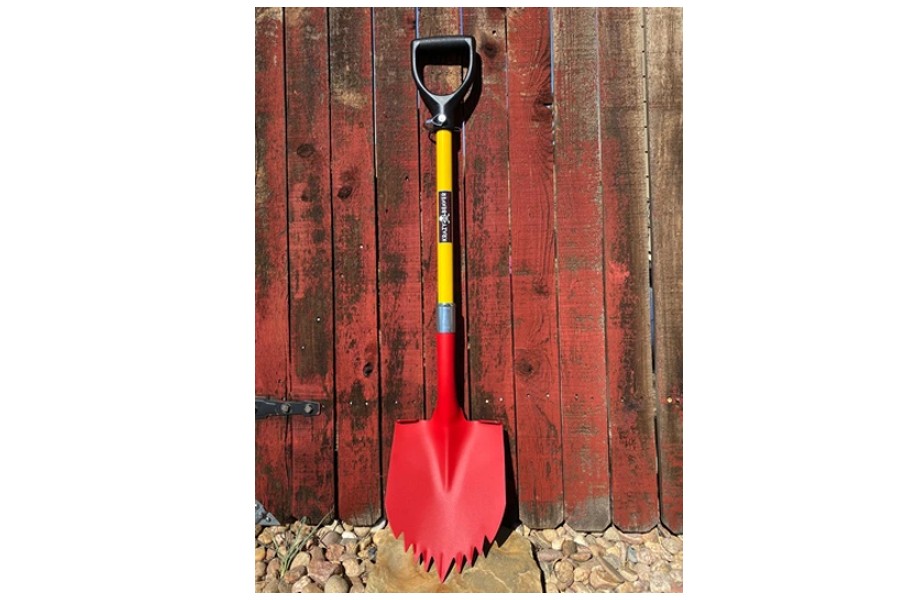 Krazy Beaver Tools Shovel - Textured Red Head - Yellow Handle