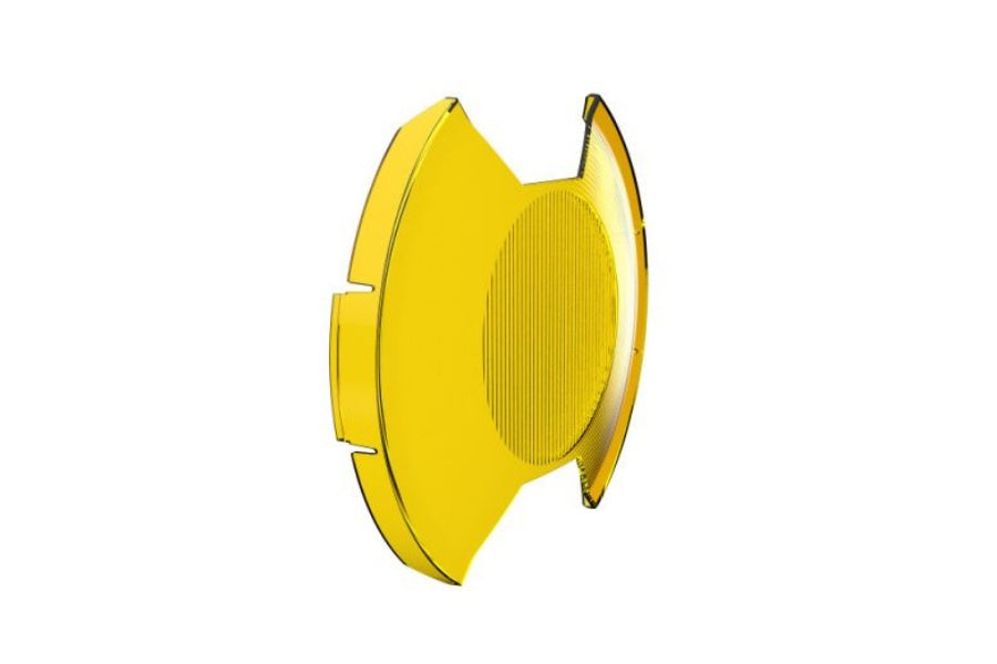 KC HiLiTES SlimLite 8in LED Light Shield - SAE Driving, Yellow