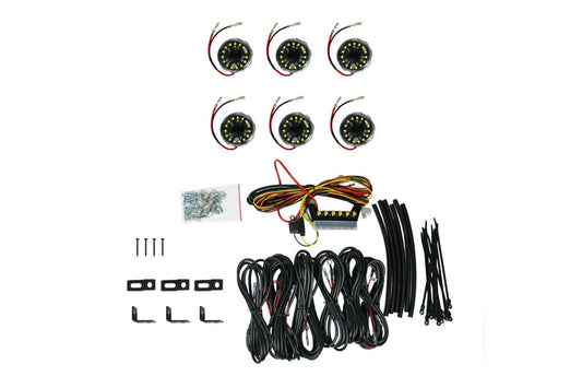 KC HiLiTES Cyclone V2 LED Rock Light Kit, 6pcs - Clear