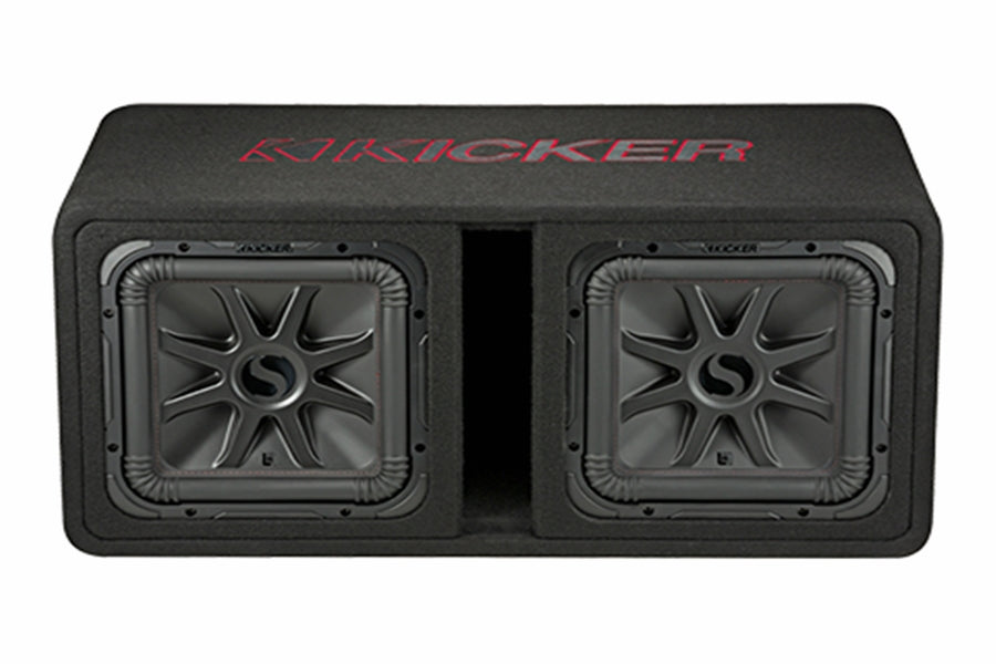 Kicker Dual 12in Solo-Baric L7R 2 Ohm Subwoofer Enclosure