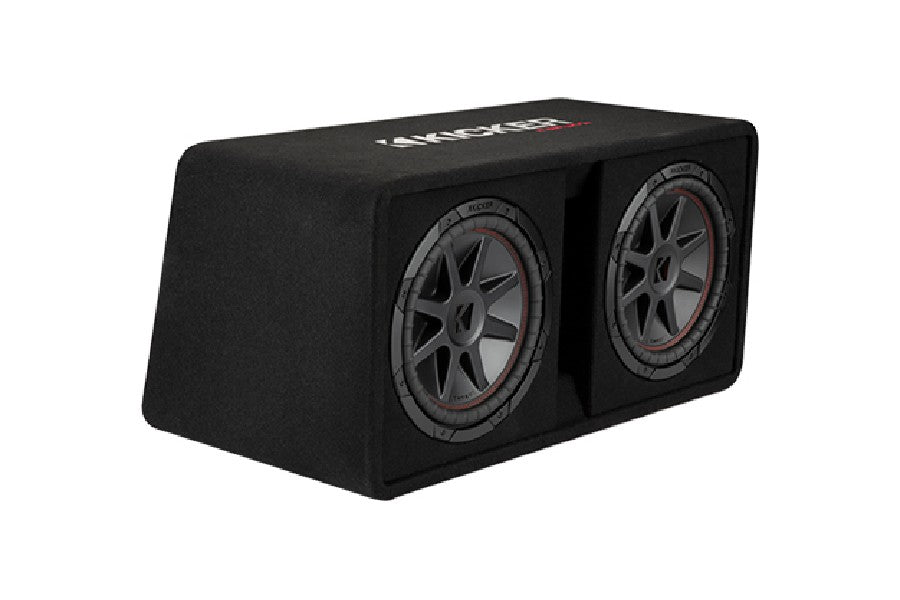 Kicker 12in CompVR Dual 2 Ohm Subwoofers in Enclosure