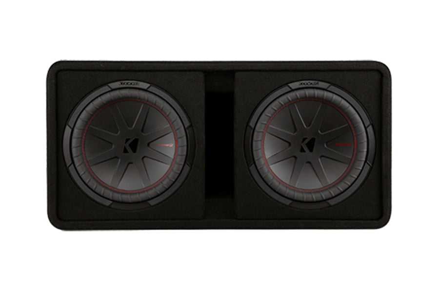 Kicker 12in CompR Dual Subwoofer Enclosure