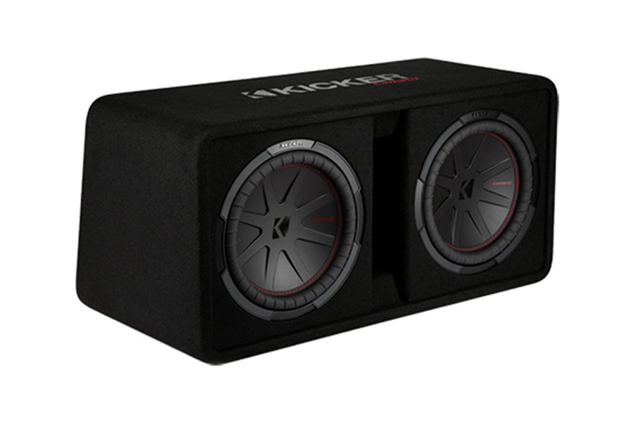 Kicker 12in CompR Dual Subwoofer Enclosure