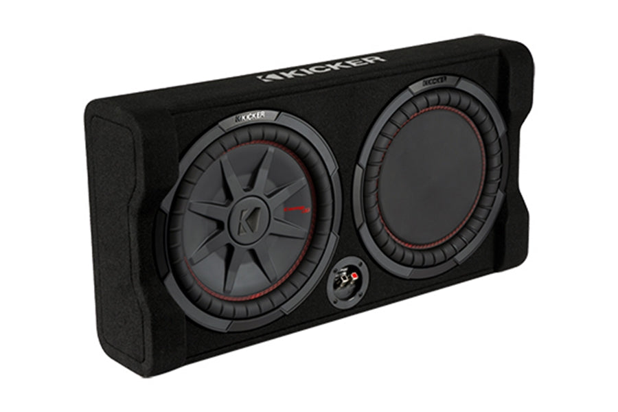 Kicker 12in Down-Firing CompRT Loaded Subwoofer Enclosure