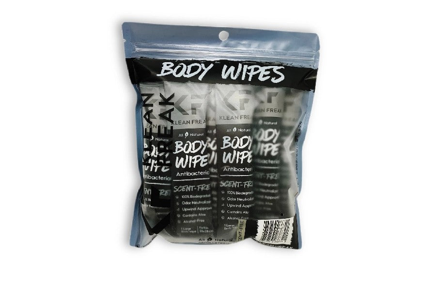 Klean  Freak Scent Free Body Wipe - Dozen