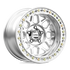 KMC KM235 Grenade Crawl beadlock wheel, 17x9 5x127 machined, angled view