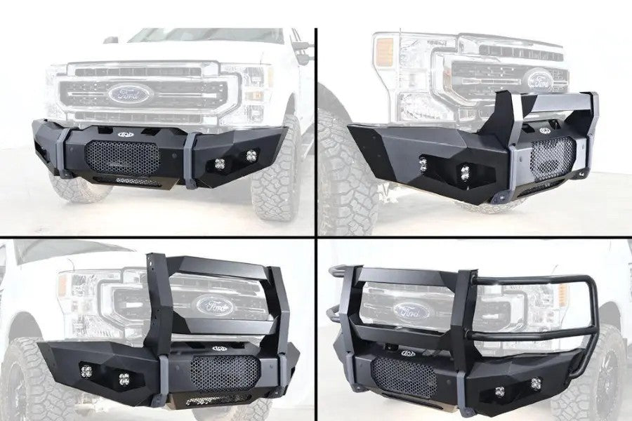 LOD Offroad Offroad Black Ops Base Front Bumper Center Section and Mounts, Black Powder Coated, Bronco 2021+