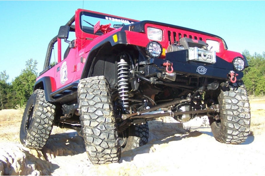 Jeep Wrangler TJ & LJ LOD Offroad Stubby Front Bumper, Black