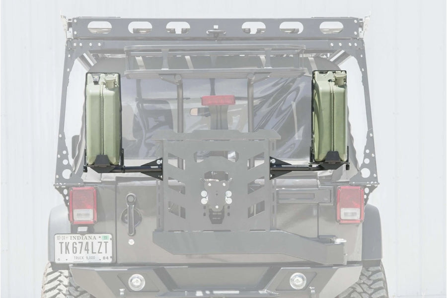 Jeep Wrangler JL & JK LOD Offroad Destroyer 5 Gallon Jerry Can Mount, Black - Passenger Side