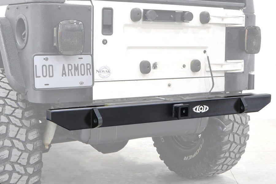 LOD Offroad Offroad Expedition Rear Bumper Only, Black Texture, TJ, LJ, YJ