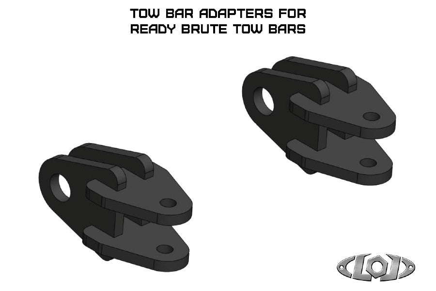 LOD Offroad Offroad Tow Bar Adapters for Ready Brute Tow Bars-Black Texture