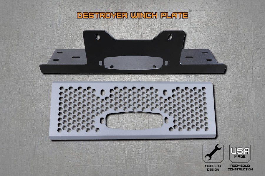 LOD Offroad Offroad Destroyer Truck Winch Plate with Screen, F-250/350