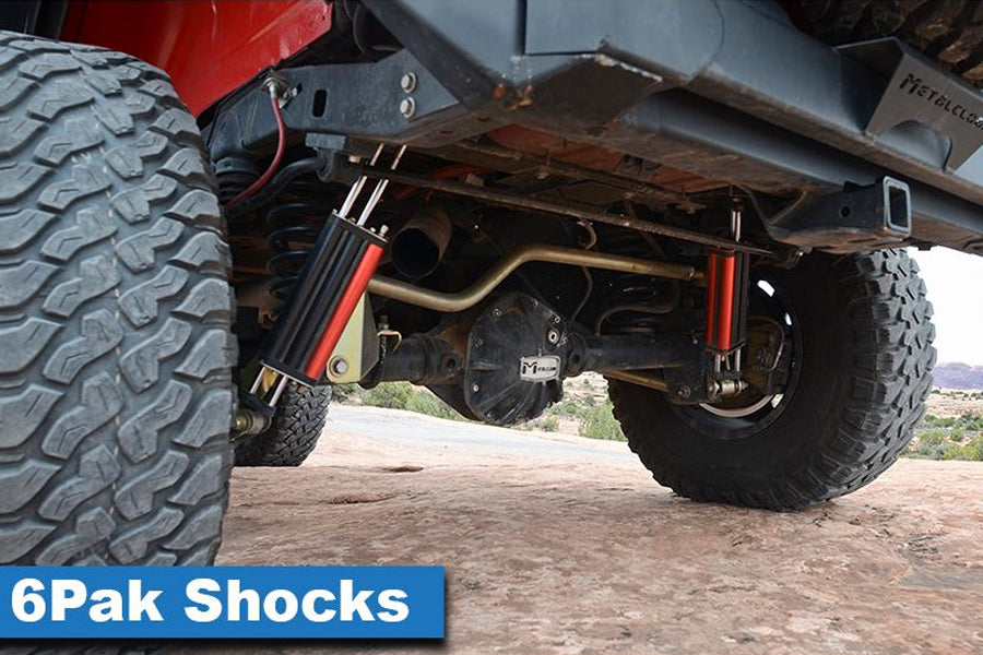 2007-18 Jeep Wrangler JK MetalCloak 13in 6Pak Shock - Rear Passenger Side