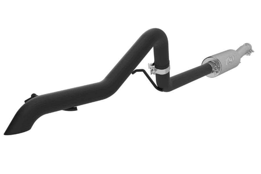 MBRP 2.5in Off-Road Tail Pipe, Muffler Before Axle, Black Coated, JK 2007 - 2011
