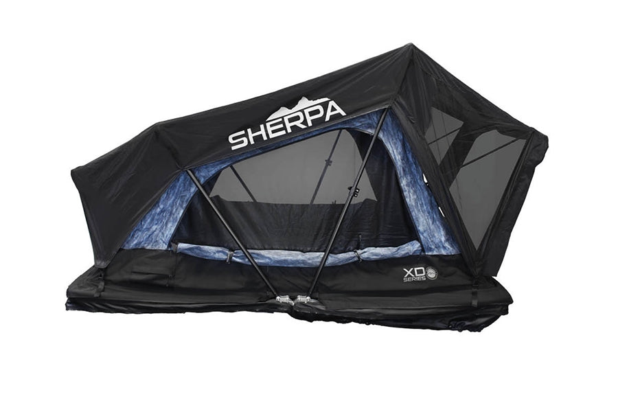 Overland Vehicle Systems XD Sherpa S4S Hybrid Roof Top Tent - Black/Blue