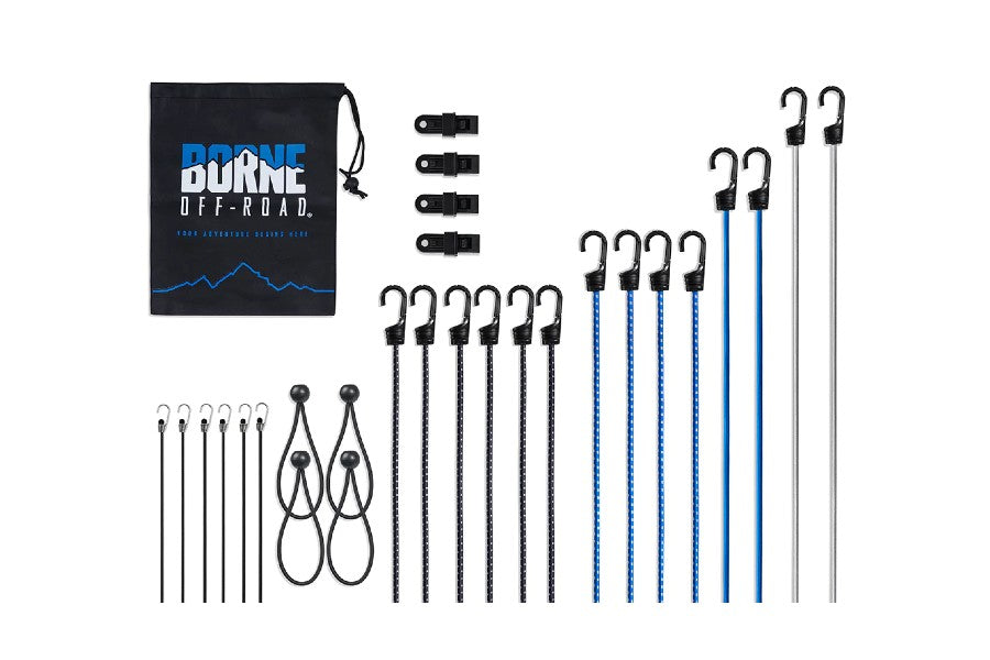 Borne Off-Road 28 Piece Bungee Cord Set