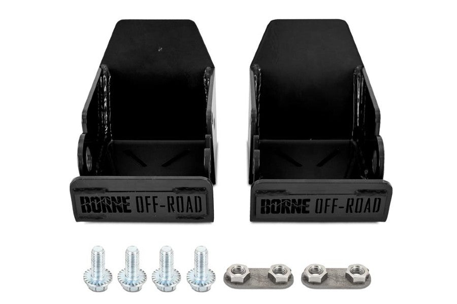Borne Off-Road Rear Shock Skid Plates, left and Right Shock Skid Plates, Bronco 2021+