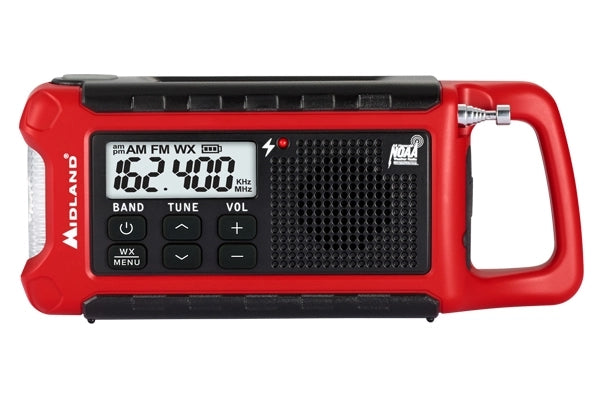 Midland E+Ready Compact Emergency Crank Radio w/ AM/FM Weather Alert