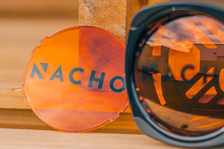 Nacho Offroad Technology Quatro Lens Cover - Amber - Pair