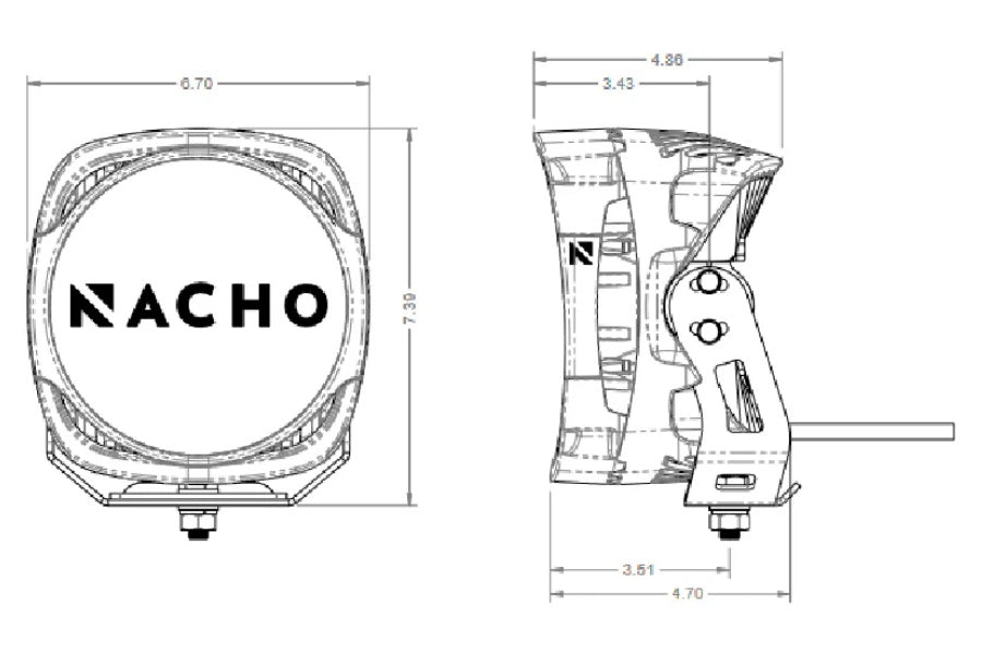 Nacho Offroad Technology Grande Supreme 150 - Racer LED Light