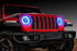 Jeep Wrangler JL Oracle LED Headlight Surface Mount Halo Kit, Blue