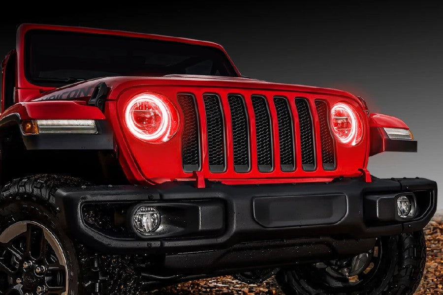 Jeep Wrangler JL & Gladiator JT Oracle LED Headlight Surface Mount Kit, Colorshift w/2.0 Controller