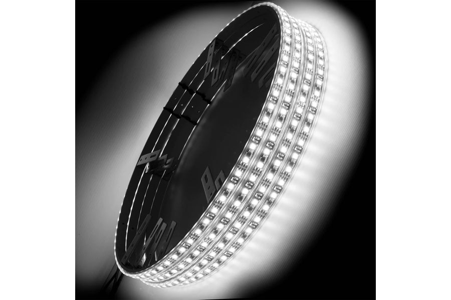 Oracle LED Illuminated Wheel Rings, Single Row - White