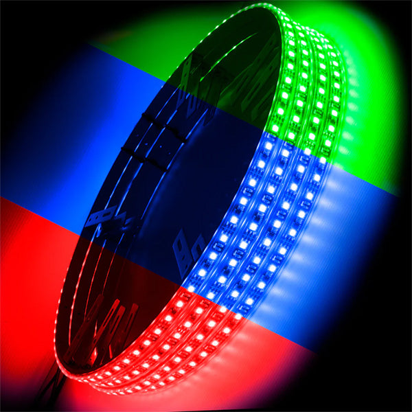 Oracle  LED ColorSHIFT Illuminated Wheel Rings, Single Row w/out Controller