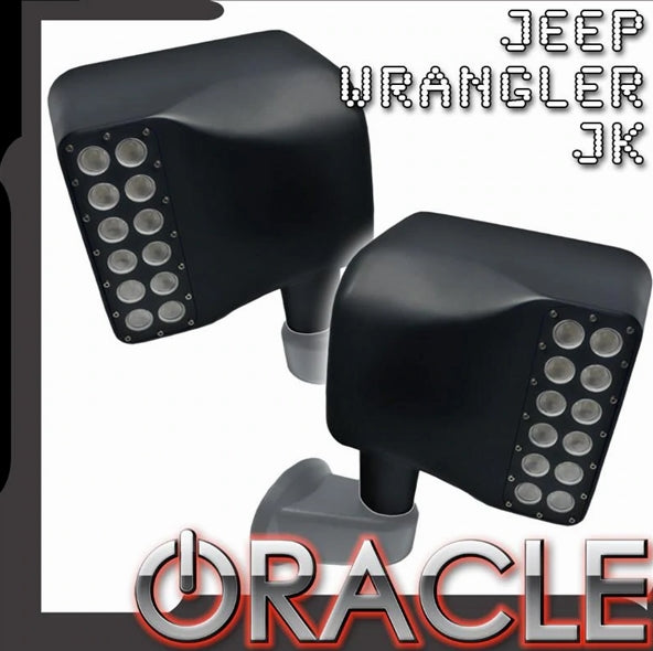 Oracle LED Off-Road Side Mirrors, Pair -  JK