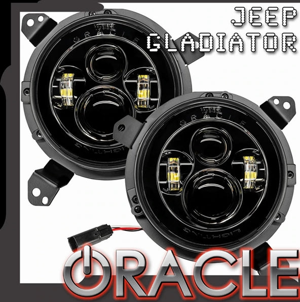 Jeep Wrangler JL & Gladiator JT Oracle High Powered LED Headlights Pair - ColorSHIFT 2.0