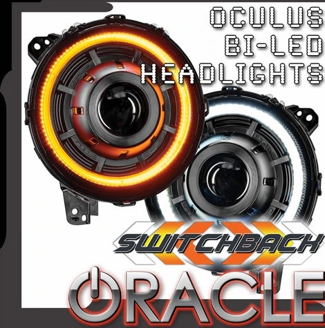 Jeep Wrangler JL & Gladiator JT Oracle Oculus Switchback Bi-LED Projector Headlights