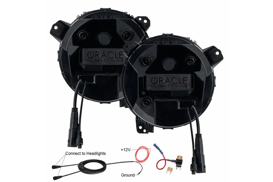 Jeep Wrangler JL & Gladiator JT Oracle Oculus Bi-LED Projector Headlights - Satin Silver