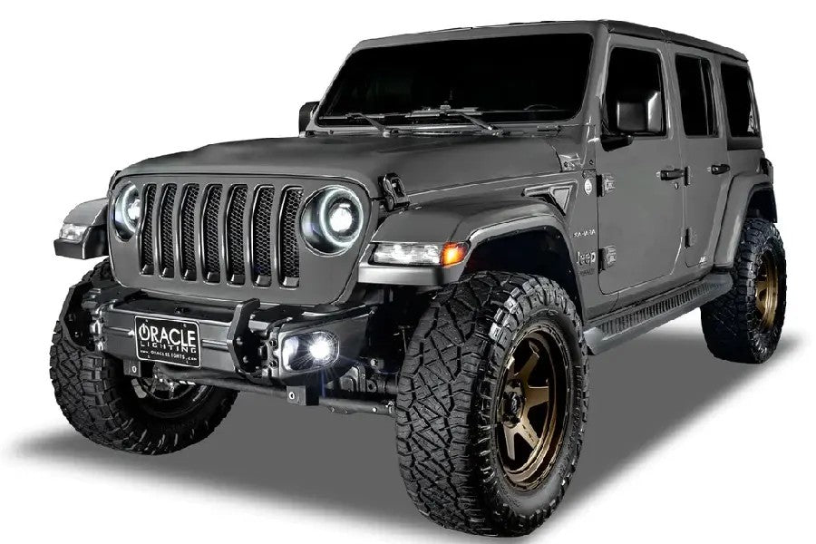 Jeep Wrangler JL, JK & Gladiator JT Oracle  High Performance 20W LED Fog Lights, ColotShift, No Controller