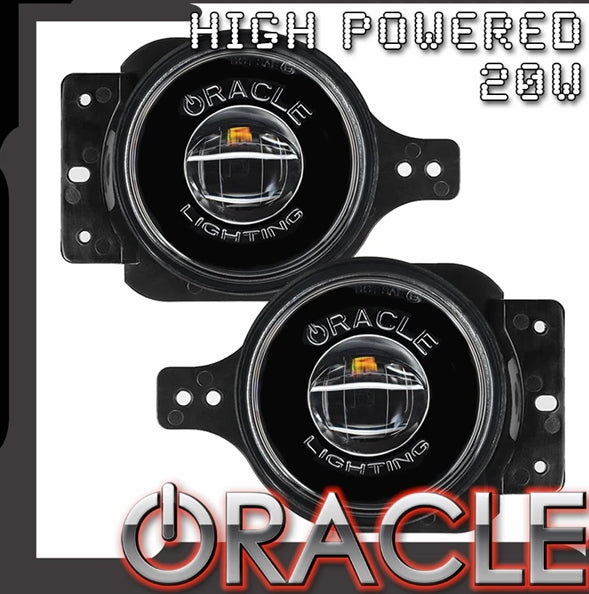 Jeep Wrangler JL & Gladiator JT Oracle High Performance 20W LED Fog Lights - Amber