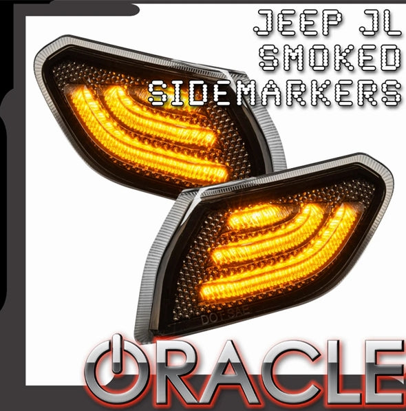 Oracle Smoked Lens LED Front Sidemarkers -JL/JT