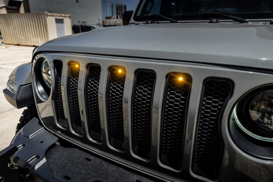 Jeep Wrangler JL Oracle Pre-Runner LED Grill Light Kit, Amber