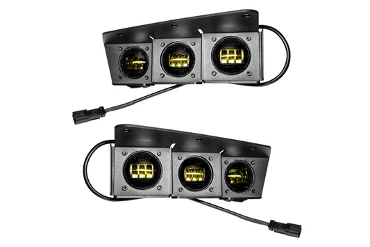 2021+ Ford Bronco Oracle Triple LED Fog Light Kit, Yellow