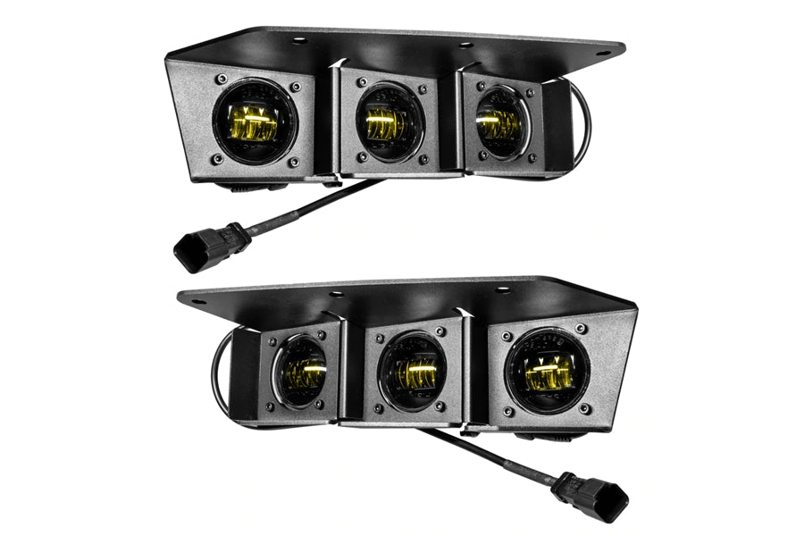 2021+ Ford Bronco Oracle Triple LED Fog Light Kit, Yellow