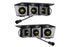 2021+ Ford Bronco Oracle Triple LED Fog Light Kit, Yellow