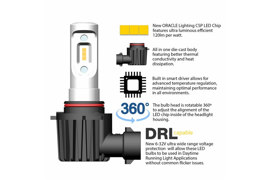 Oracle H11 V series LED Headlight Bulb Conversion Kit