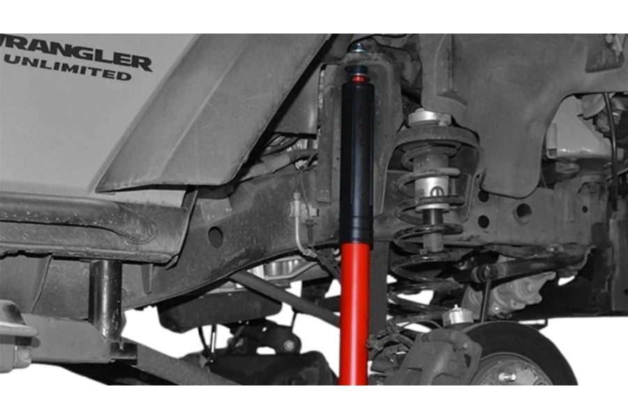 2007-18 Jeep Wrangler JK MetalCloak RockSport RED Long Travel Shocks, Front